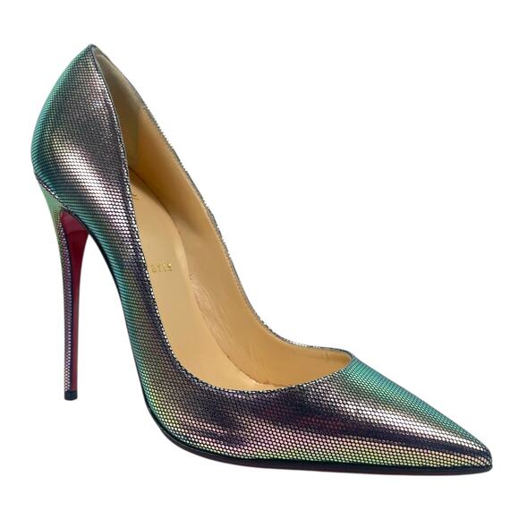 Christian Louboutin Shoes - Christian Louboutin Tissu Scarabe So Kate 120 Pump Digitale Size 39